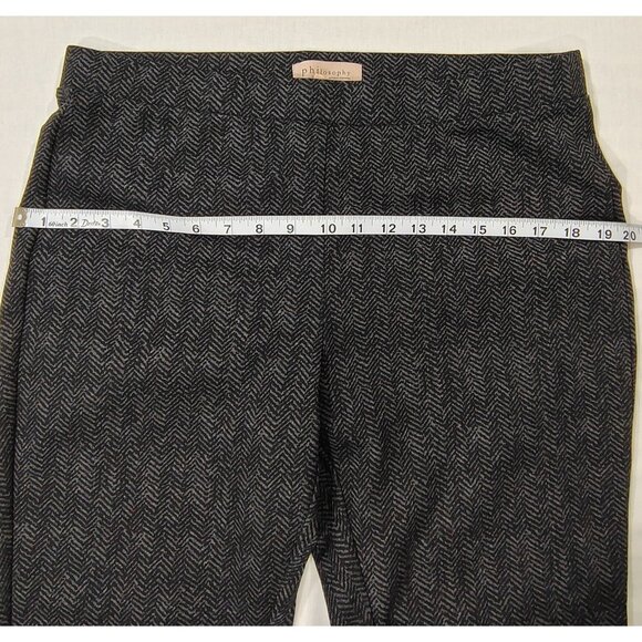 Philosophy Herringbone Leggings Womens Size 1X Black Mid Rise Stretch Pant NWT - Picture 9 of 13